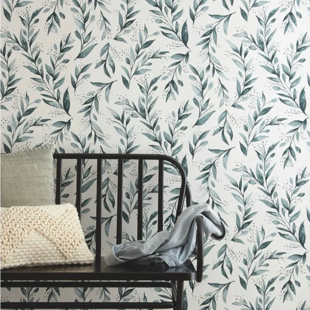 Magnolia Home by Joanna Gaines Teal Peel & Stick Wallpaper – Lot of 3 – New